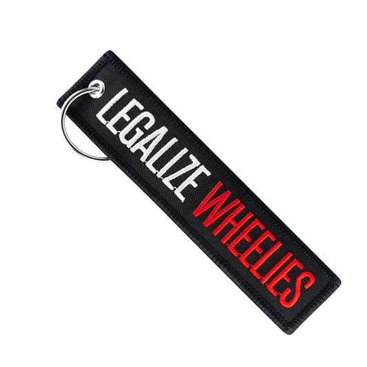 legalize wheelies keychain