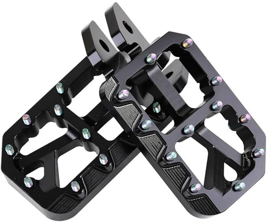 emoto footpegs black [titanium pins]